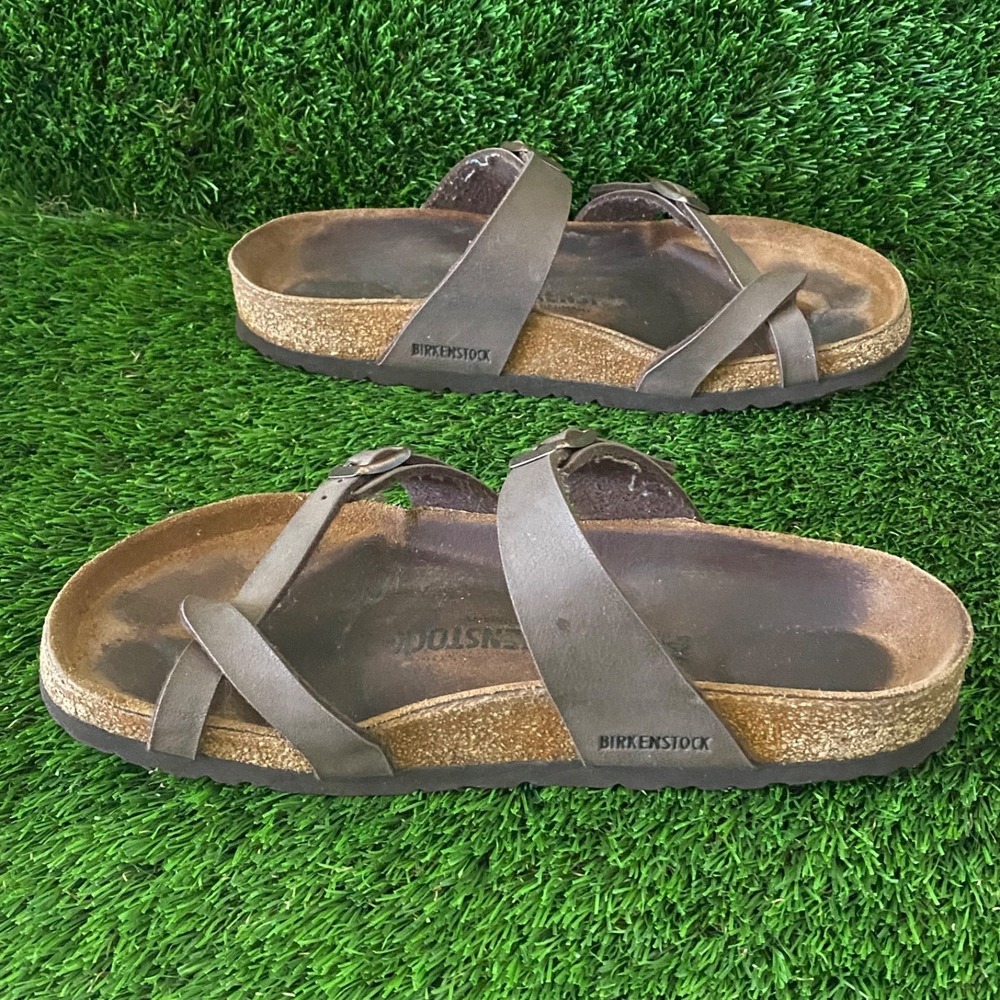 Birkenstock Mayari Slide Leather Sandals Women's 8 EU 39 Brown Regular - Picture 5 of 8